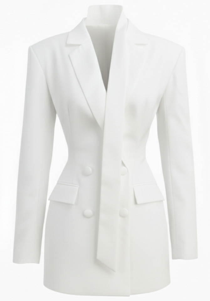 Blazer Dress White