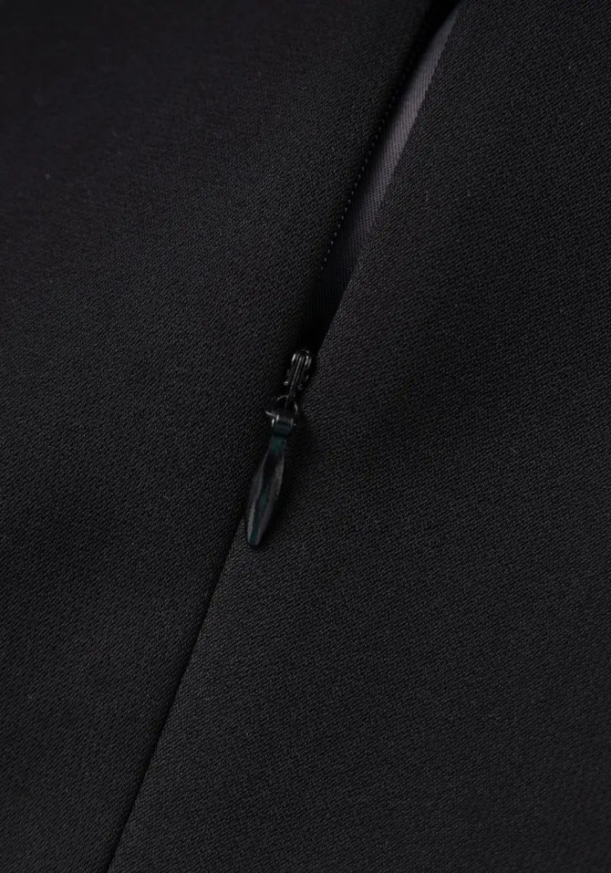 Long Sleeve Embellished Details Maxi Dress Black