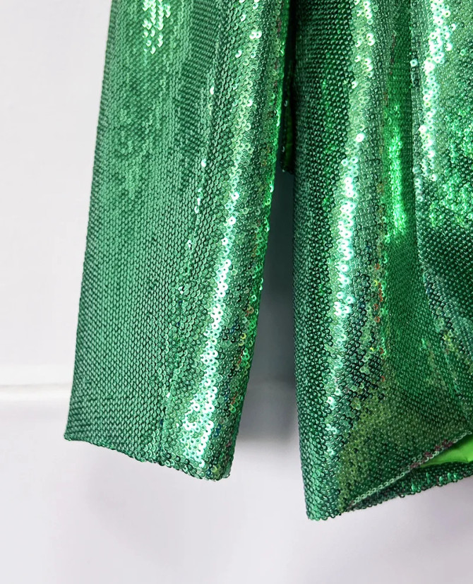 Sequin Suit Green