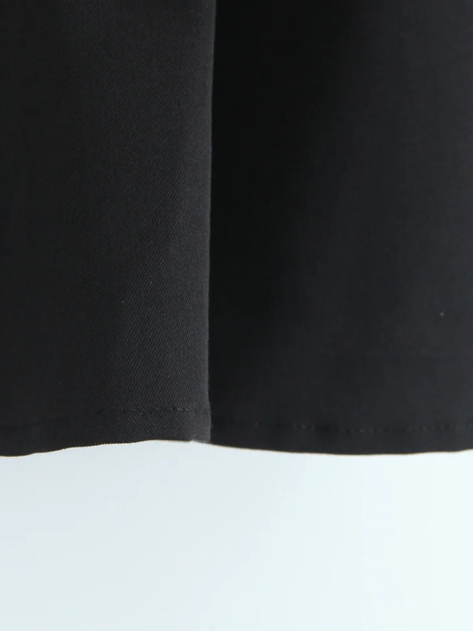 Halter Corset A Line Dress Black