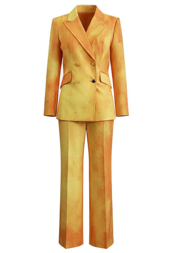 Long Sleeve Suit Orange