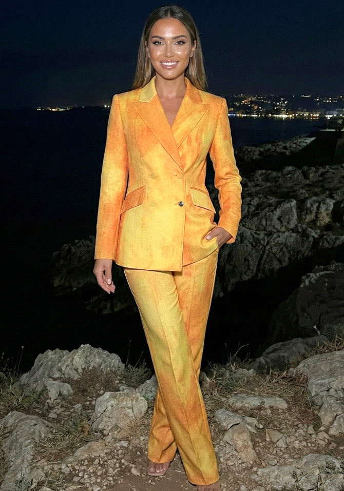 Long Sleeve Suit Orange
