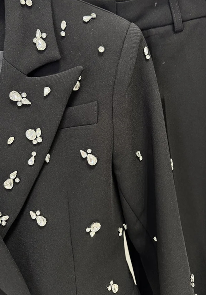 Crystal Suit Black