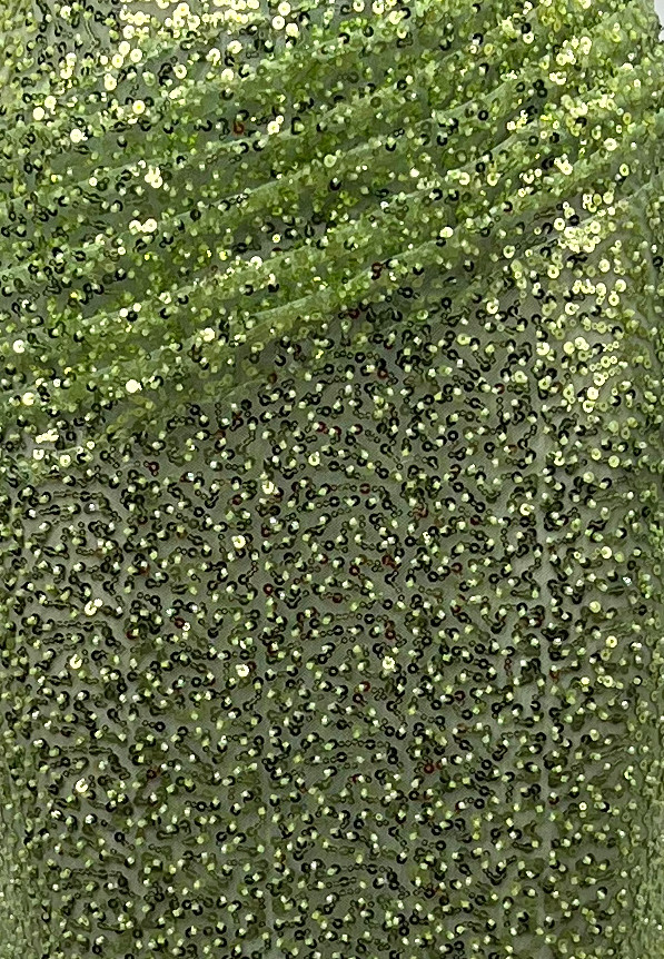 Strapless Sequin Maxi Dress Green