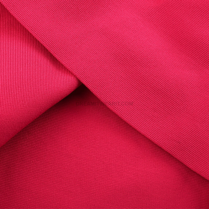 Ruffle Detail Dress Hot Pink