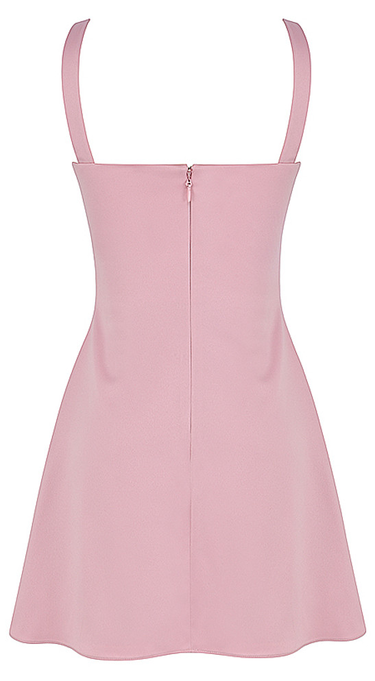 A Line Bustier Dress Pink