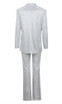 Sparkly Long Sleeve Three Piece Suit Silver