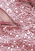 Strapless Bow Sequin Velvet Maxi Dress Pink