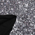 Feather Detail Sequin Midi Dress Silver Black