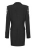 Crystal Long Sleeve Blazer Dress Black