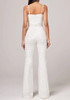 Bustier Sequin Jumpsuit White