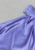 Halter Pearl Detail Maxi Silk Dress Purple