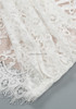 Strapless Lace Draped Corset Dress White