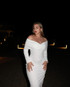 Long Sleeve Off The Shoulder Maxi Dress White