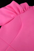 Puff Long Sleeve Midi Dress Pink