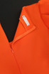 Puff Short Sleeves Midi Dress Orange