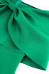 Off Shoulder Bow Midi Dress Green