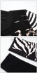 Long Sleeve Zebra Dress Black