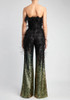 Strapless Feather Sequin Jumpsuit