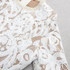 Long Sleeve Sequin Lace Jumpsuit White