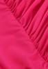 Long Sleeve Ruched Mermaid Maxi Dress Hot Pink