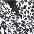 Long Sleeve Animal Print Blazer Black White