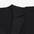 Long Sleeve Lapel Belt Dress Black