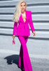 Long Sleeve Suit Hot Pink