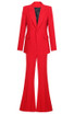 Long Sleeve Suit Red