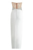 Sparkly Strapless Corset Maxi Dress White
