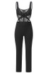 Mesh Corset Jumpsuit Black