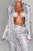 Sparkly Three Piece Suit Silver