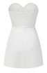 Floral Strapless A Line Dress White