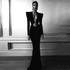 Long Sleeve Draped Embellished Maxi Dress Black