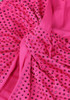 Halter Embellished Two Piece Maxi Dress Hot Pink