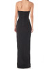 Strapless Corset Maxi Dress Black