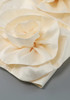 Strapless Floral Detail Dress Ivory
