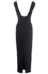Bustier Ruched Maxi Dress Black