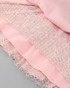 Puff Long Sleeve Crystal Corset A Line Dress Pink