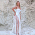 Strapless Tassel Maxi Dress White