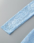 Long Sleeve Strappy Lace Bustier Dress Blue