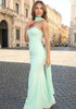 Strapless Bustier Maxi Dress Green