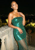 Strapless Sparkly Maxi Dress Green