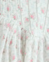 Floral Crochet Trim A Line Dress White