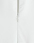 Button Detail A Line Midi Dress White