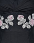 Crystal Floral Dress Black