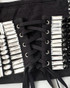 Crystal Corset Two Piece Maxi Dress Black