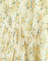 Halter Floral Skater Dress Yellow