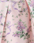 Short Sleeve Floral Corset A Line Midi Dress Pink