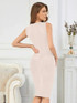 Structured Midi Dress Nude Pink